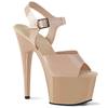 Pleaser - ADORE708N Sandale à bride à la cheville, Pole dance chaussures - Chaussures de pole dance - Crème Product image